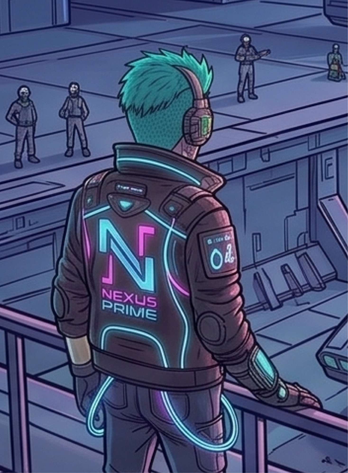The Architect overlooking the Vanguard server core